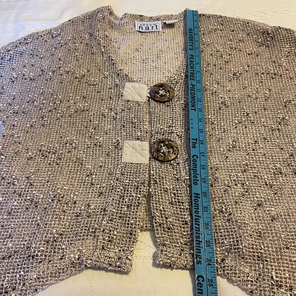 Keren Crochet Women’s Open Knit Cardigan Large Fairy Grunge Lagenlook Artsy - Picture 14 of 14